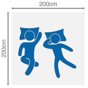 Boxspringbett 200x200 cm